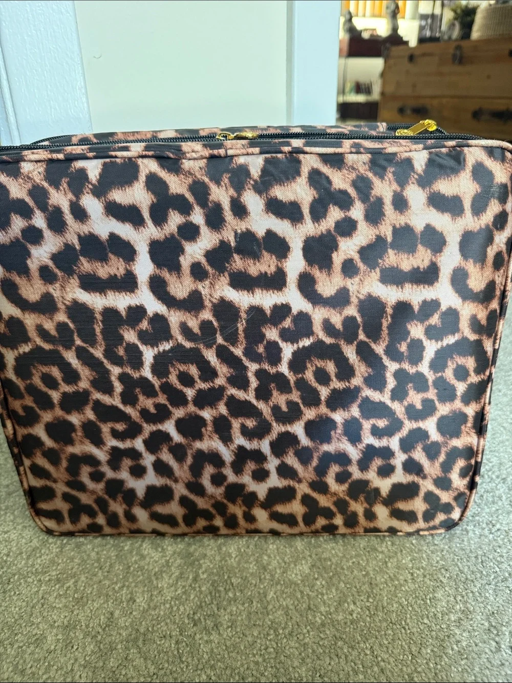 Joy Mangano Leopard Print Jewelry Organizer Storage Case